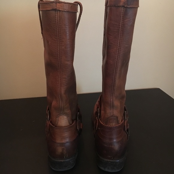 Frye carson harness western mid calf riding boot size 9.5 EUC - Picture 6 of 8